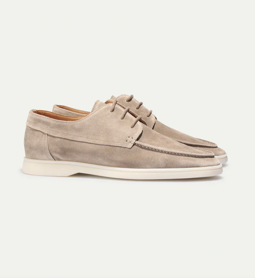 Men's elegant suede shoes