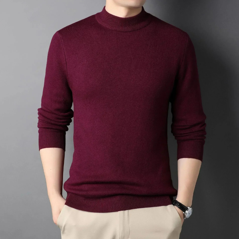 Warm knitted jumper in soft wool