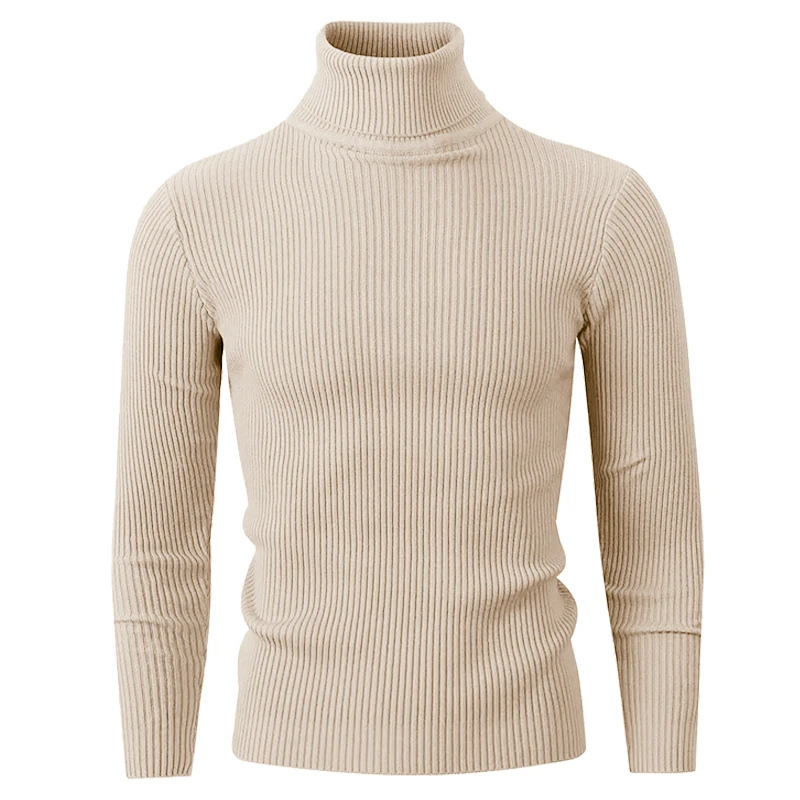 Ribbed turtleneck jumper for style and warmth