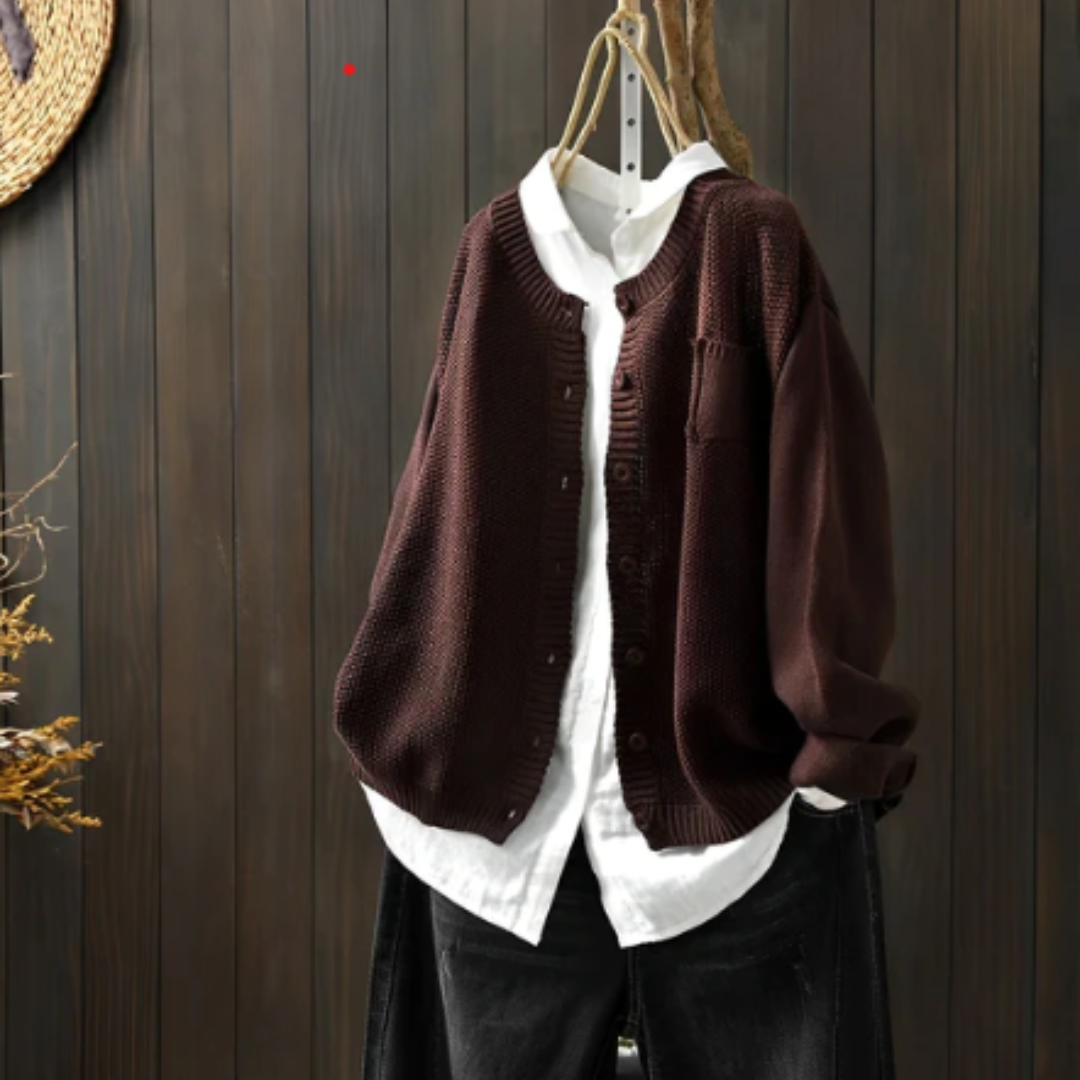 Women - Cardigan - Cozy Warm Knit - Stylish Comfortable Layer for Fall & Winter Fashion