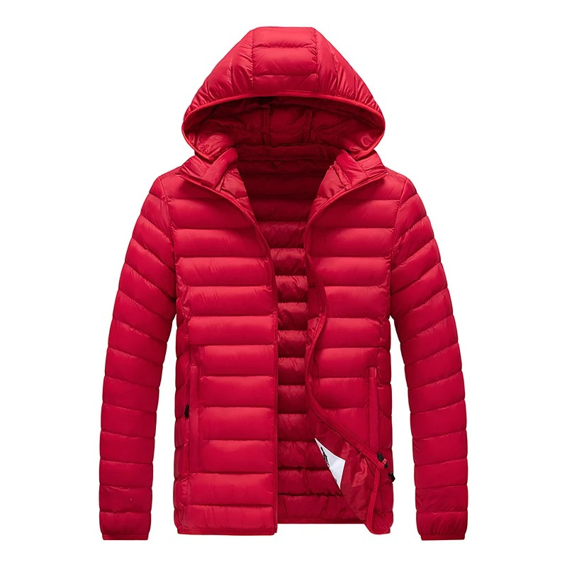 Men's quilted transition jacket With hood