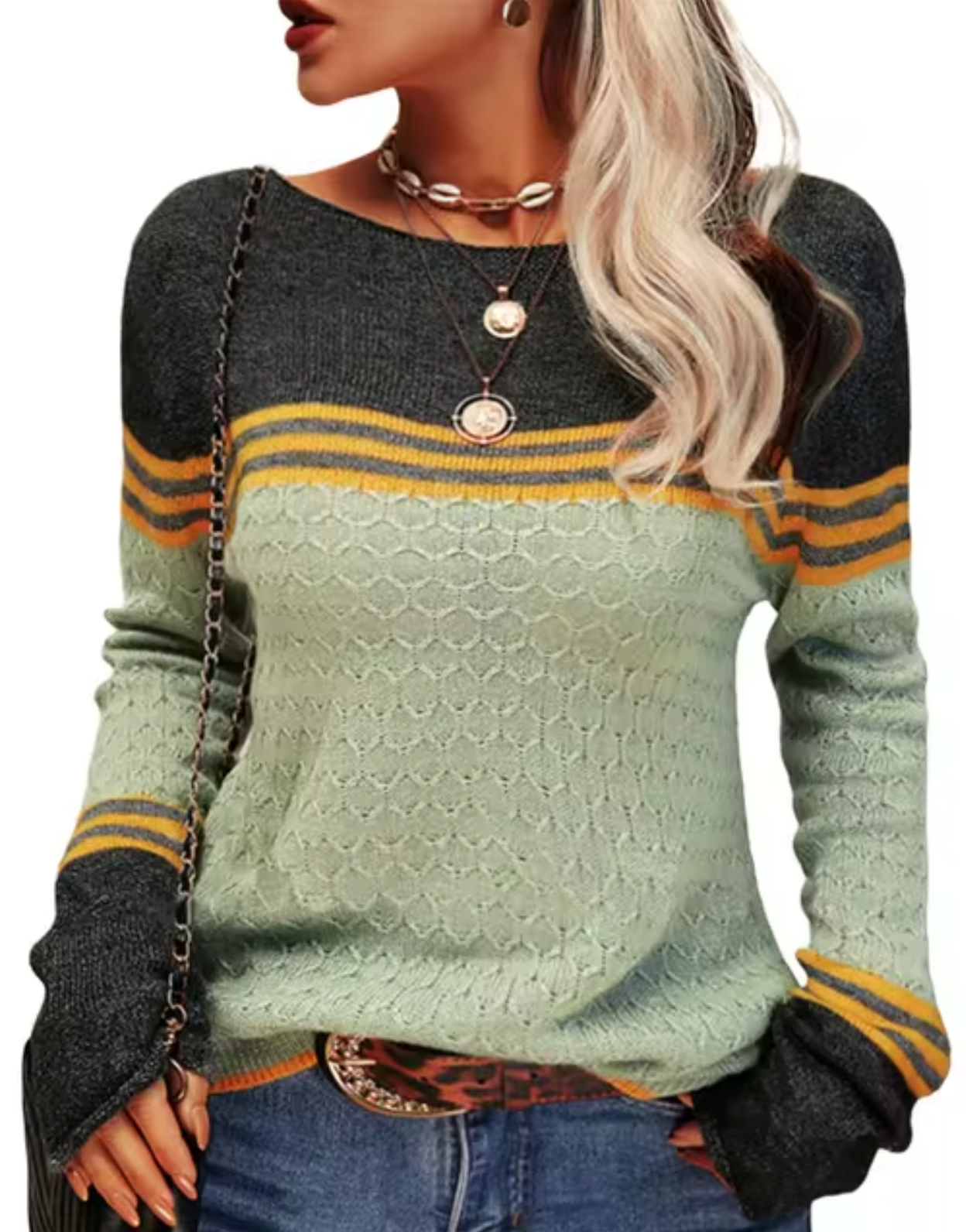 Slim-fit knitted jumper