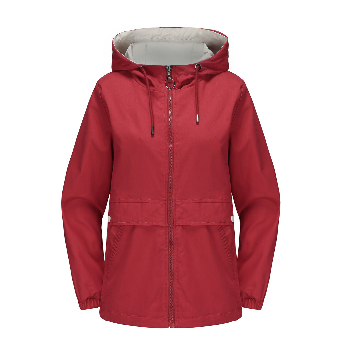 Women - Hooded Windbreaker Jacket - Lightweight & Breathable - Stylish Spring Essential