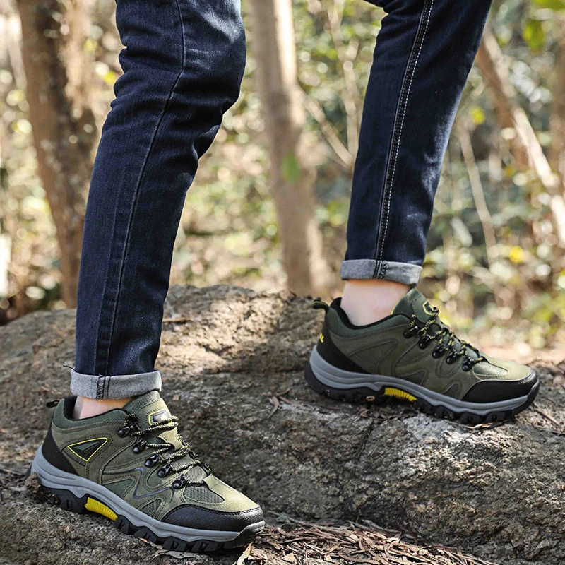 Hiking Shoes Men Breathable Non-slip Outdoor Trekking Shoes