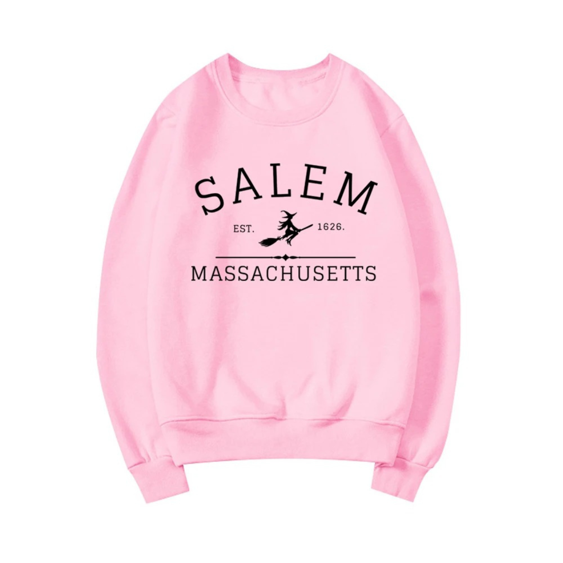 Casual Sweatshirt With Salem Massachusetts Design