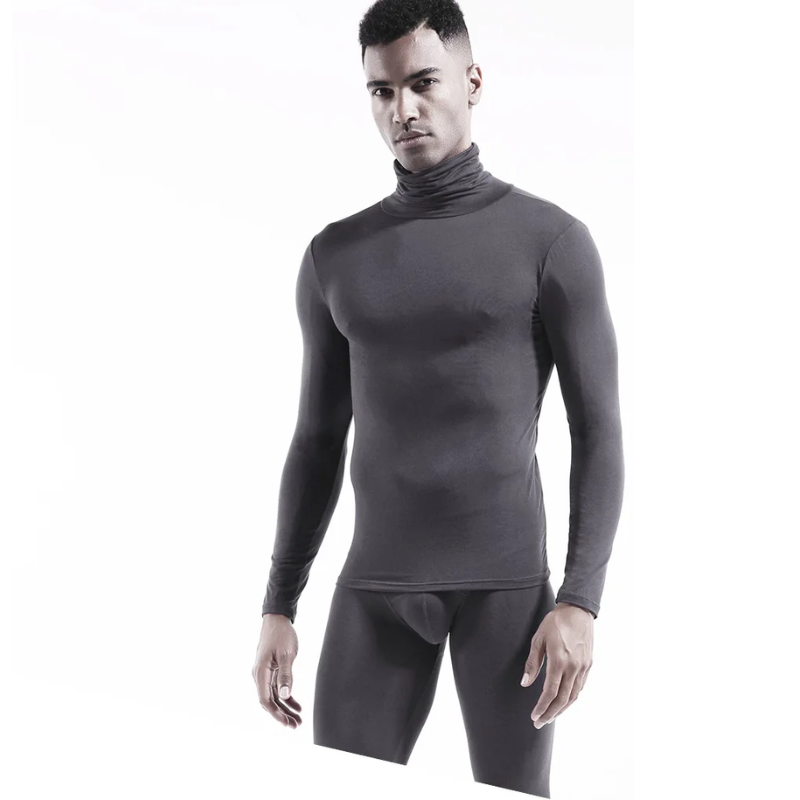 Stretch, moisture-wicking, slim fit jumper for men