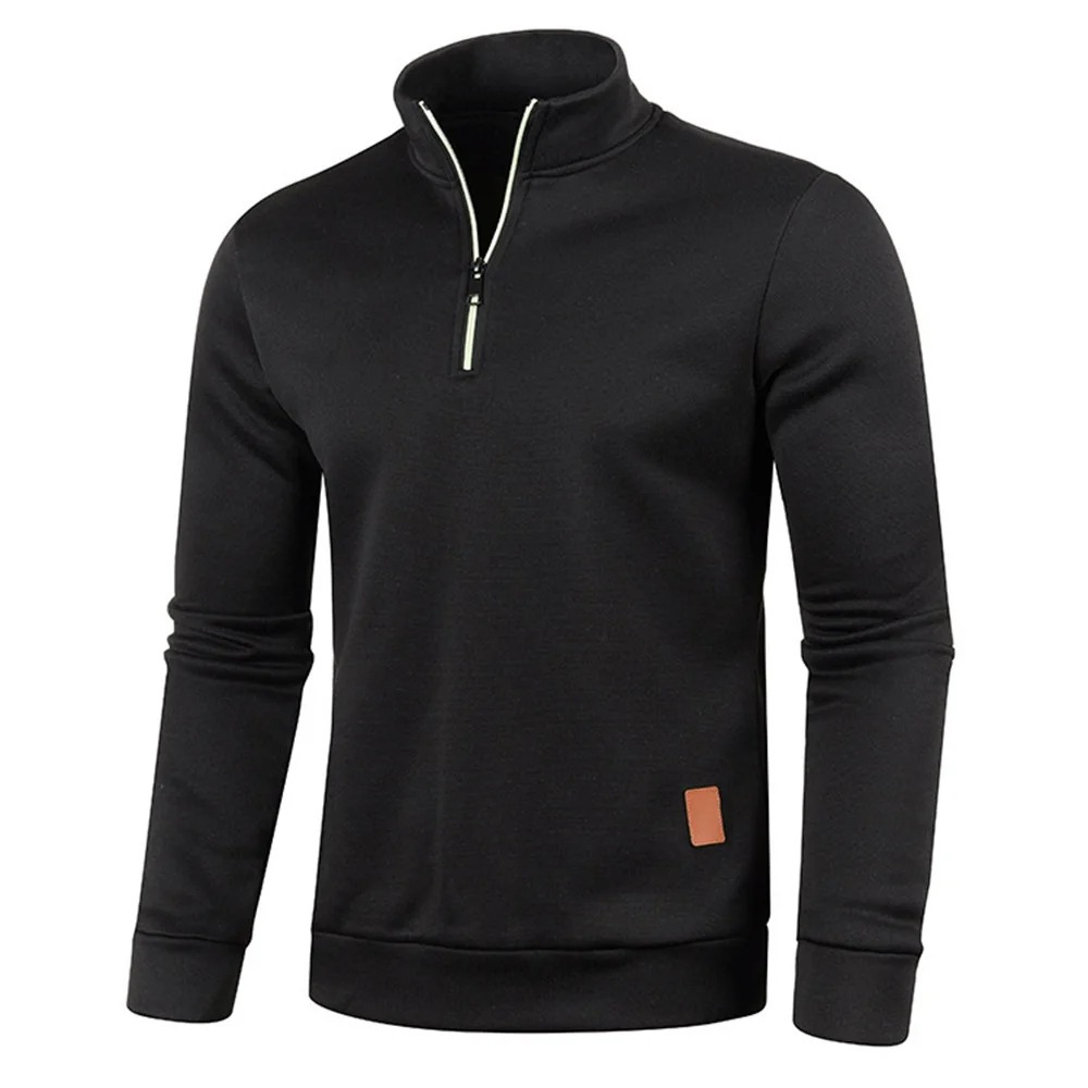 Comfortable fleece sweatshirt with zip