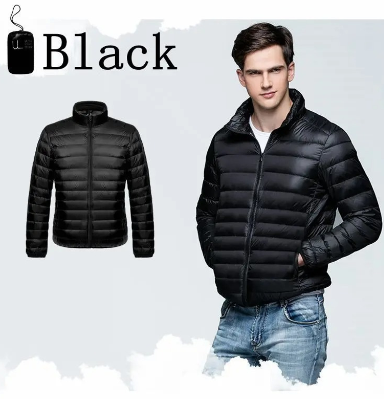 Men's windproof quilted transitional jacket