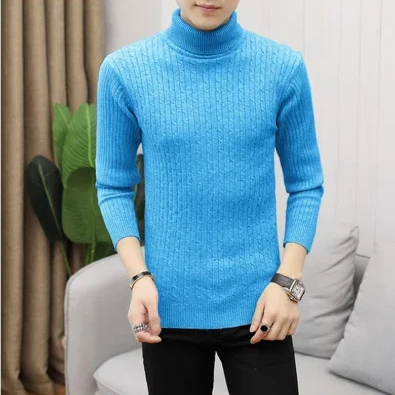 Knitted turtleneck jumper men