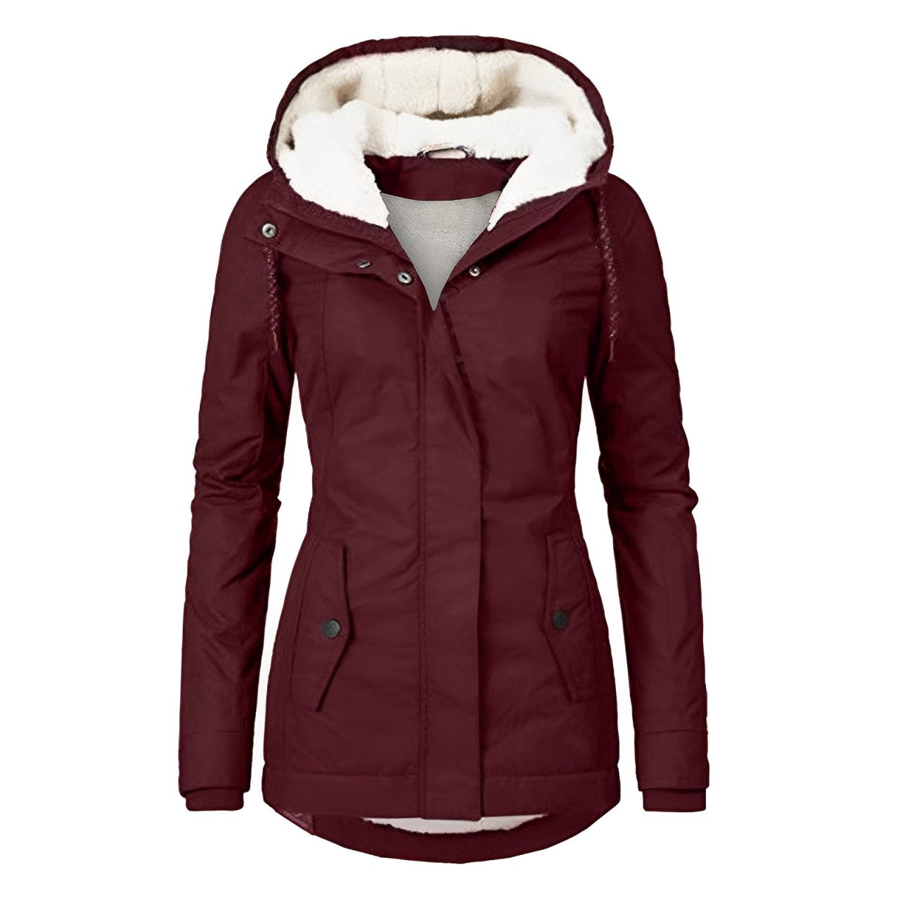 Cosy and warm hooded coat