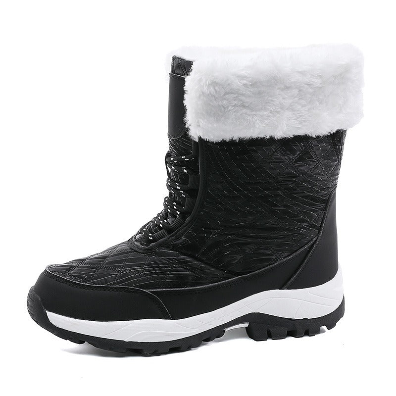 Women - Winter Boots - Stylish & Warm Mid-Calf - Comfortable Footwear for Cold Weather