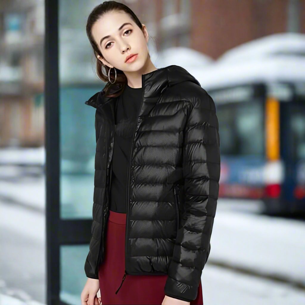 Women’s Jacket - Warm Padded with Hood - Cozy and Stylish Outerwear for Cold Weather