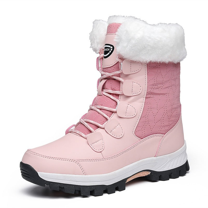 Women - Winter Boots - Stylish & Warm Mid-Calf - Comfortable Footwear for Cold Weather