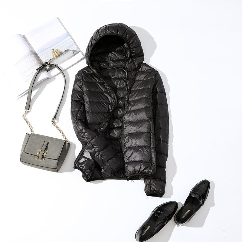 Women’s Jacket - Warm Padded with Hood - Cozy and Stylish Outerwear for Cold Weather