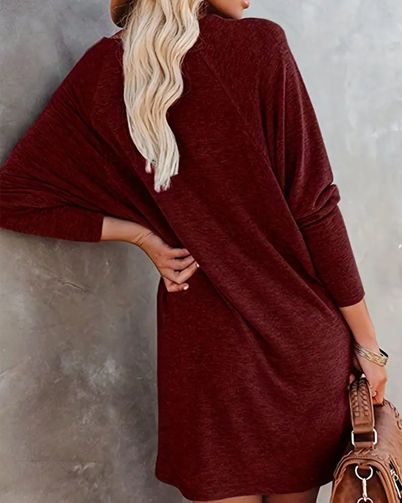 Trendy long-sleeved loose top