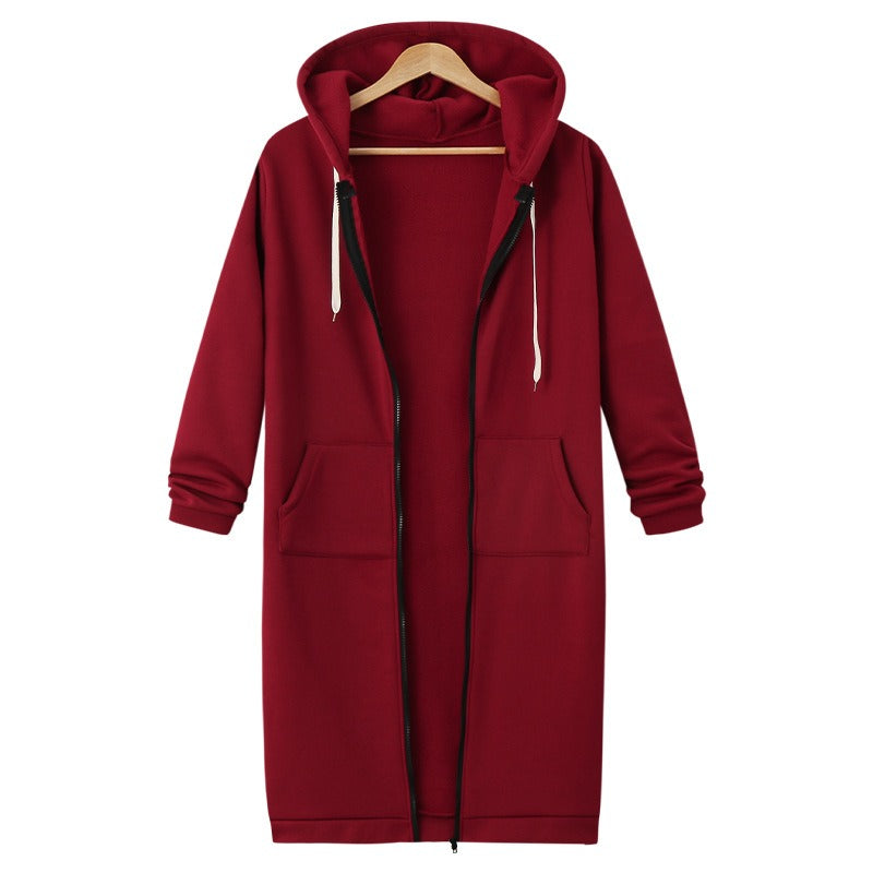 Women - Hooded Jacket - Zip Closure & Drawstring - Stylish & Comfortable Outerwear