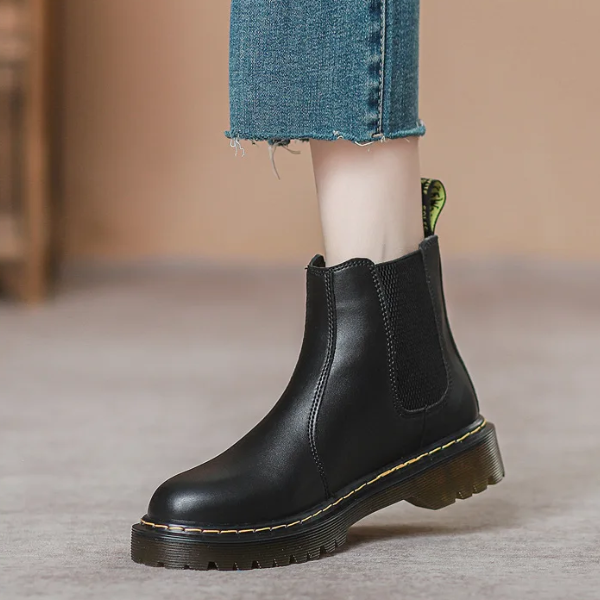 Women's Chelsea Boots with Classic Style and Elastic Sides