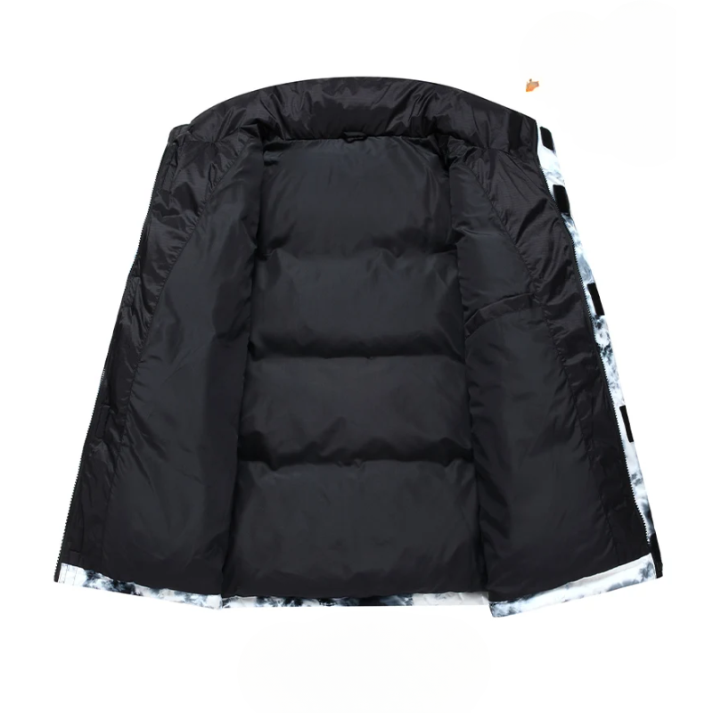 Puffer jacket with insulation and large pockets