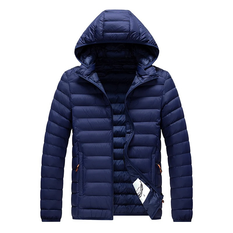 Men's quilted transition jacket With hood