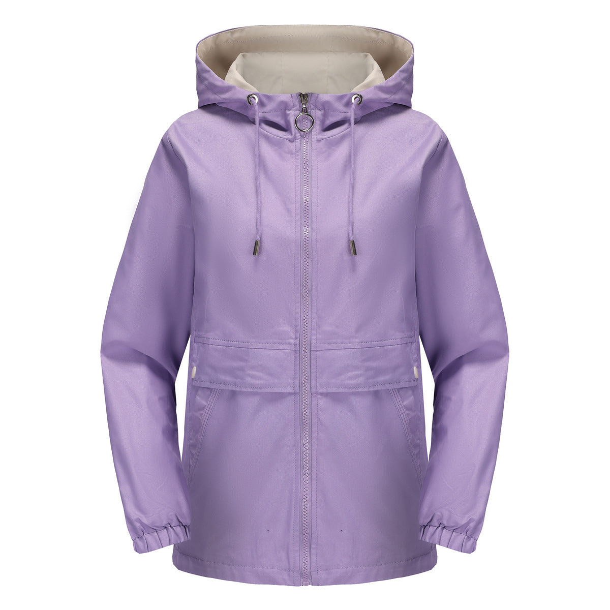 Women - Hooded Windbreaker Jacket - Lightweight & Breathable - Stylish Spring Essential