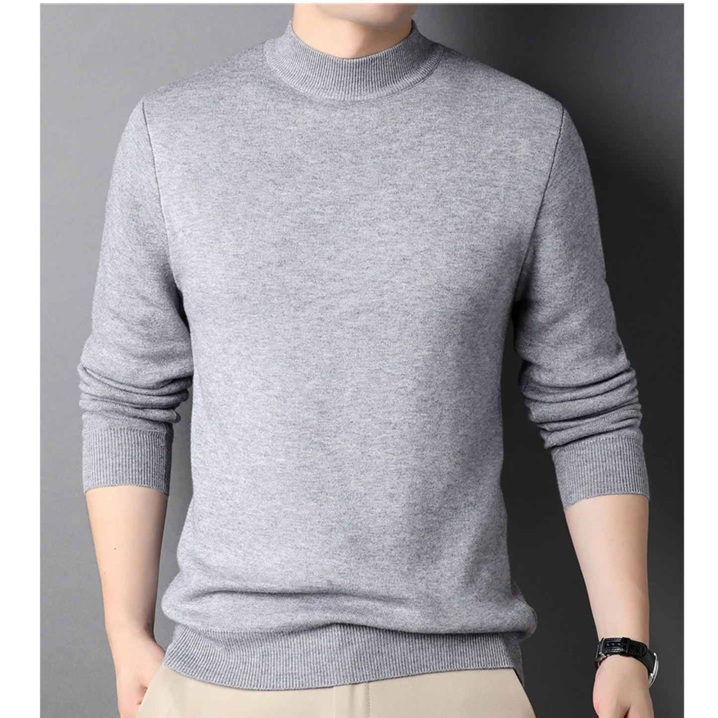 Soft slim fit winter jumper