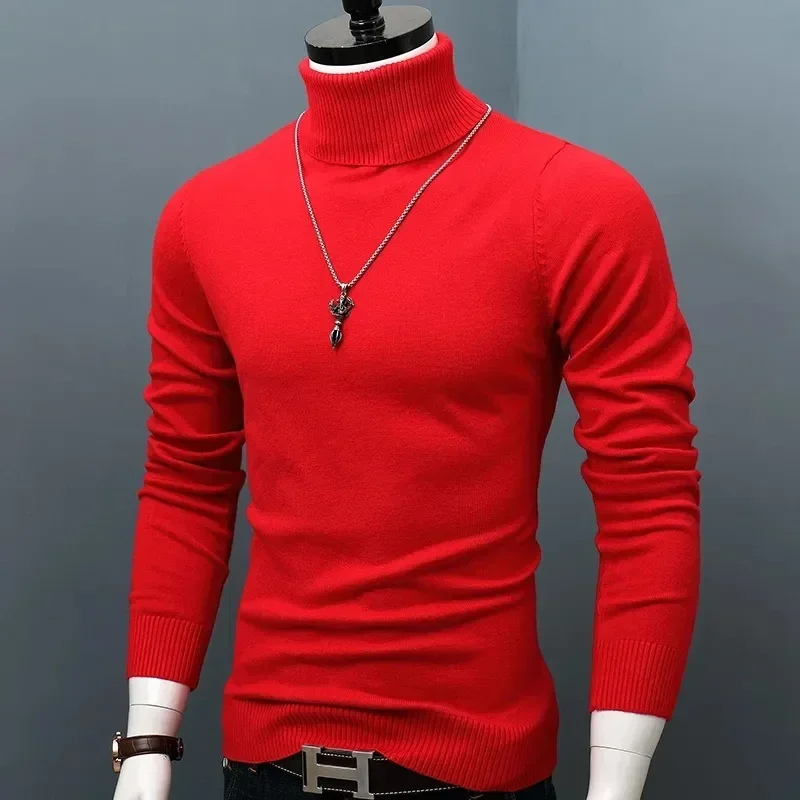 Tight-fitting knitted jumper slim fit