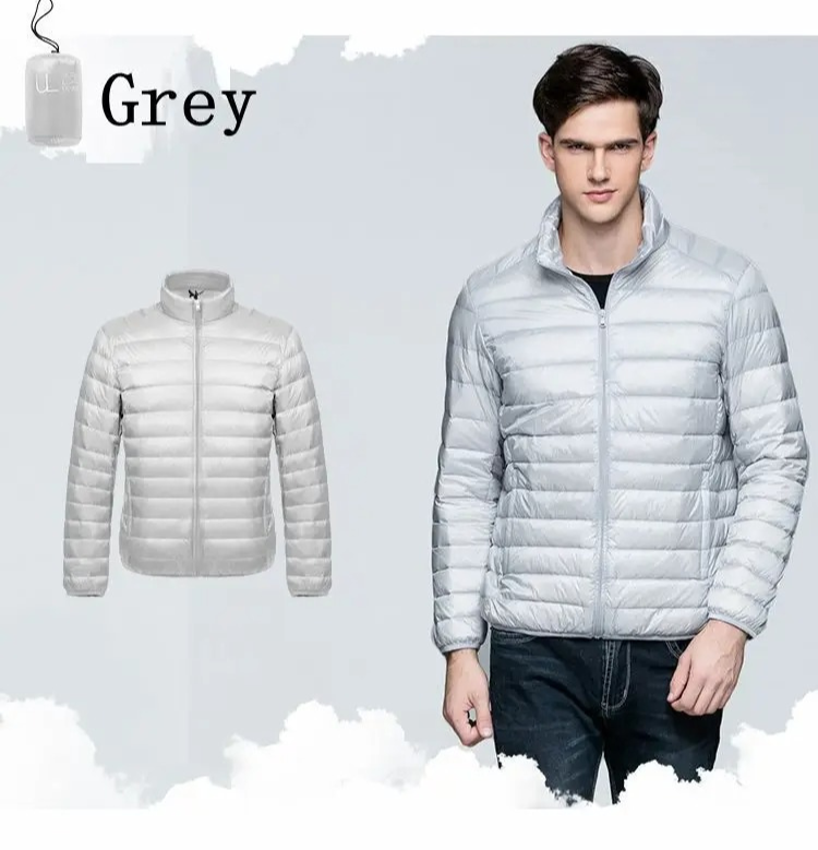 Men's windproof quilted transitional jacket