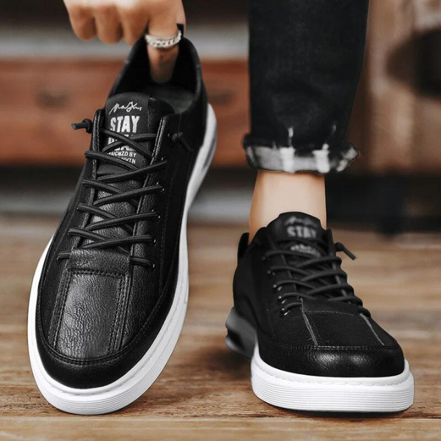 Men's leather lace-up shoes