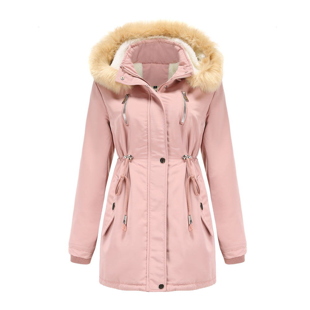 Women - Winter Parka - Thick Lambswool/Cotton Blend - Warm & Stylish Cold Weather Outerwear