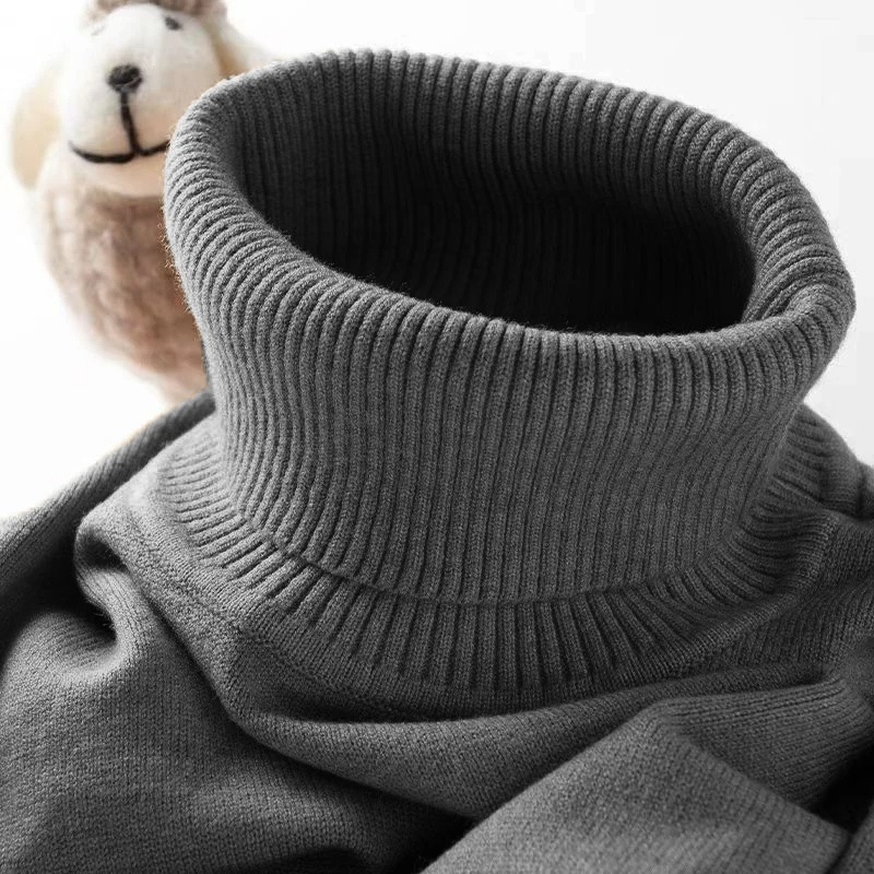 Soft turtleneck jumper for winter comfort