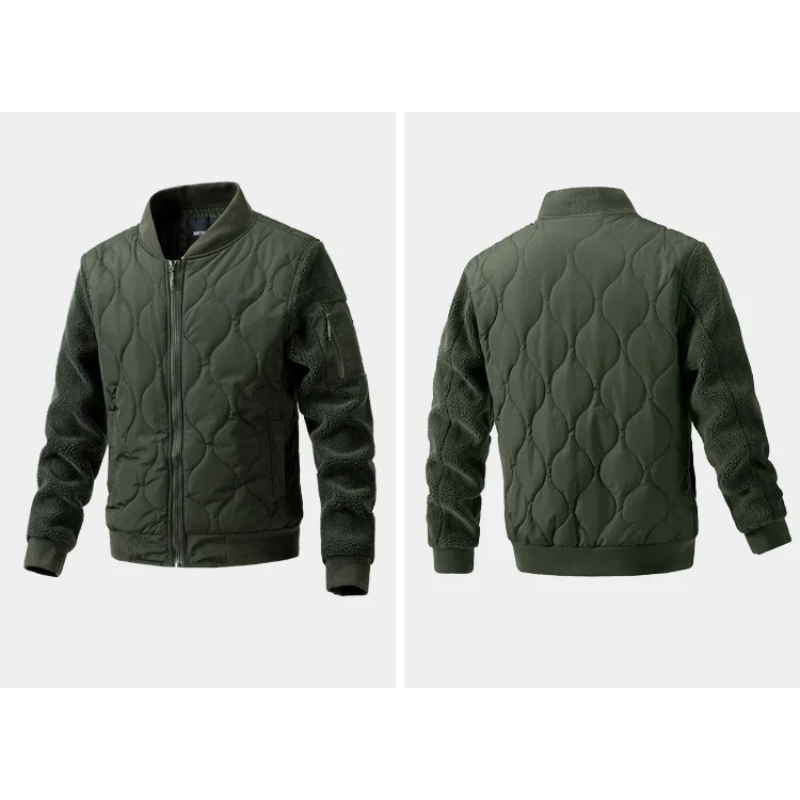 Men's quilted transitional jacket With zip