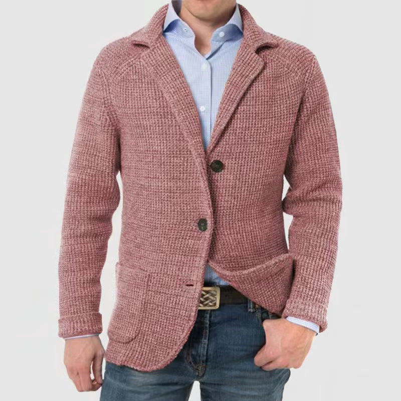 Elegant long-sleeved jacket with chapel pocket