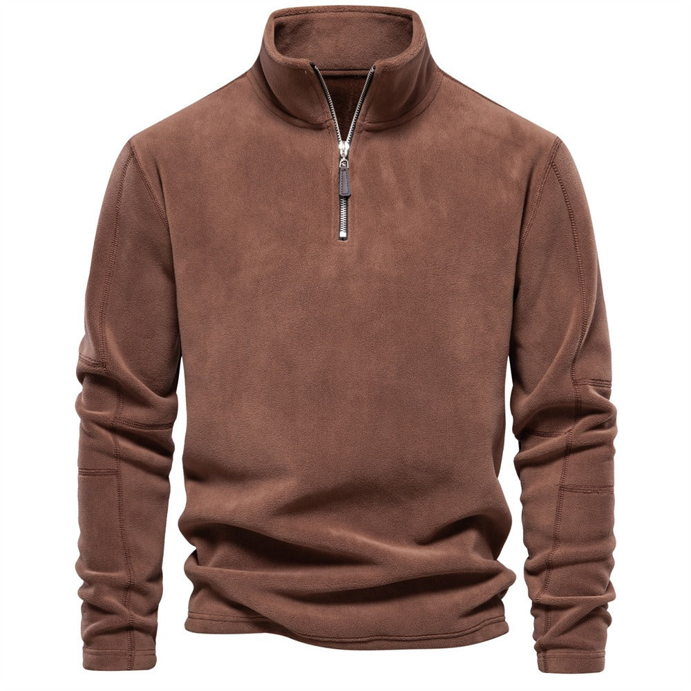 Men - Fleece Zip-Up Jumper - Comfortable and Stylish Winter Layer - Perfect for Cold Weather