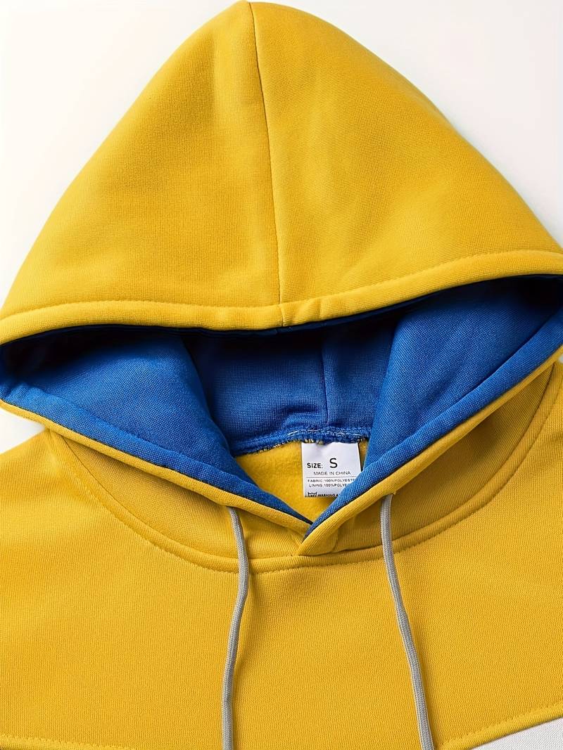 Men - Hoodie - Colour Block Design - Stylish & Comfortable Fashion Hoodie for Everyday Wear