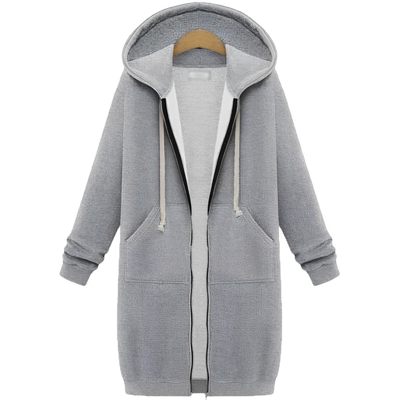 Women - Hooded Jacket - Zip Closure & Drawstring - Stylish & Comfortable Outerwear