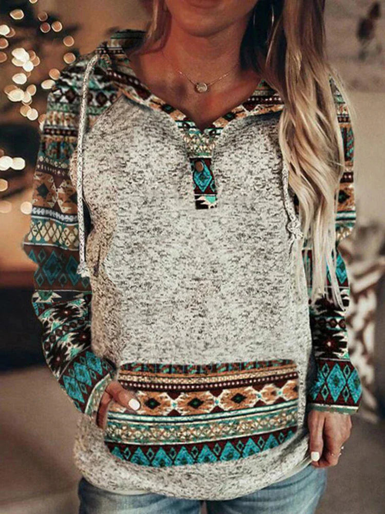 Ethnic retro hoodies