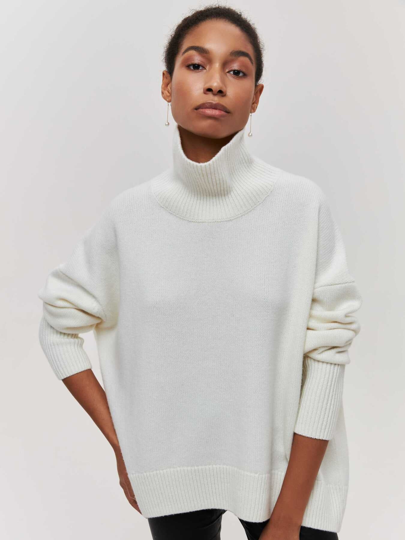 Knitted warm jumper