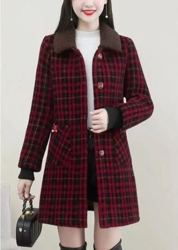 Thick, mid-length coat