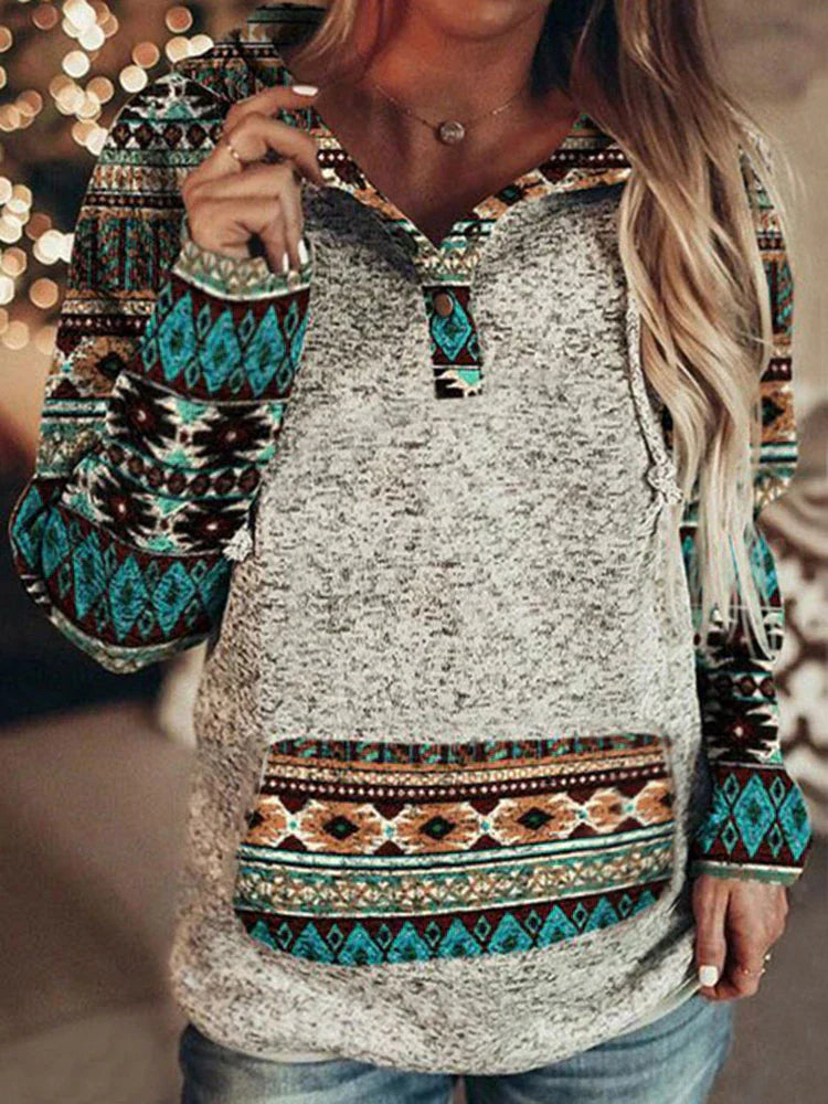 Ethnic retro hoodies