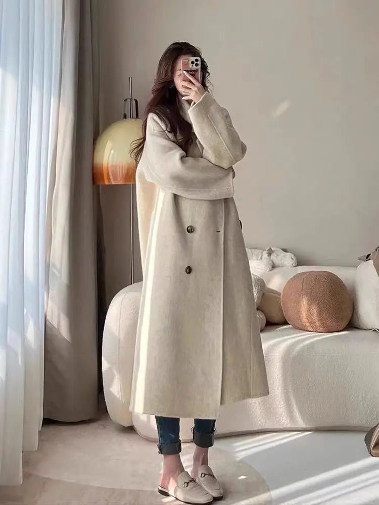 Ladies winter coat woollen coat