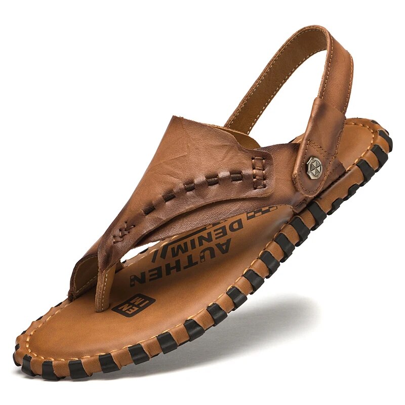 Men's Non-Slip Leather Summer Sandals