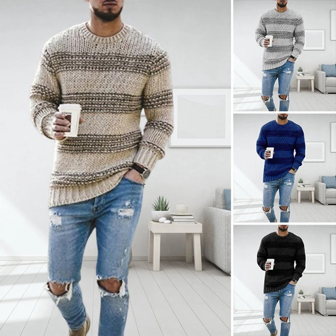 Soft and warm knitted men's jumper