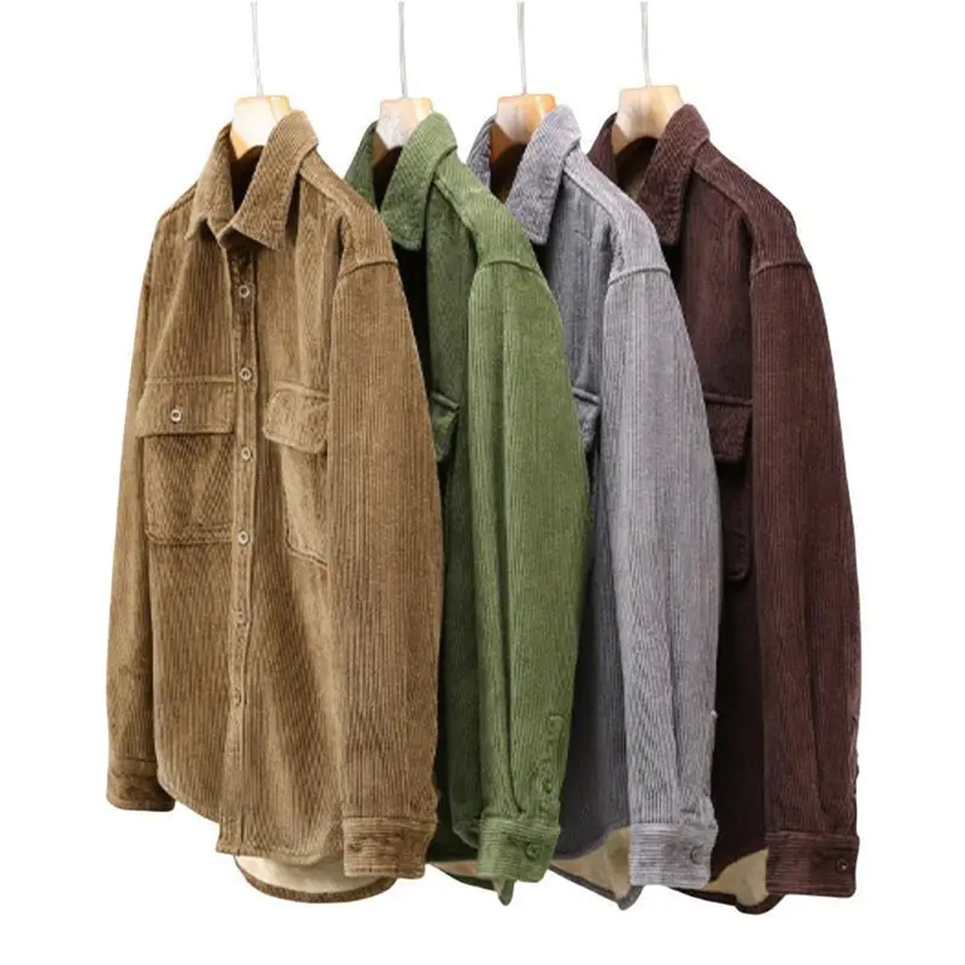 Men's corduroy shirt for winter