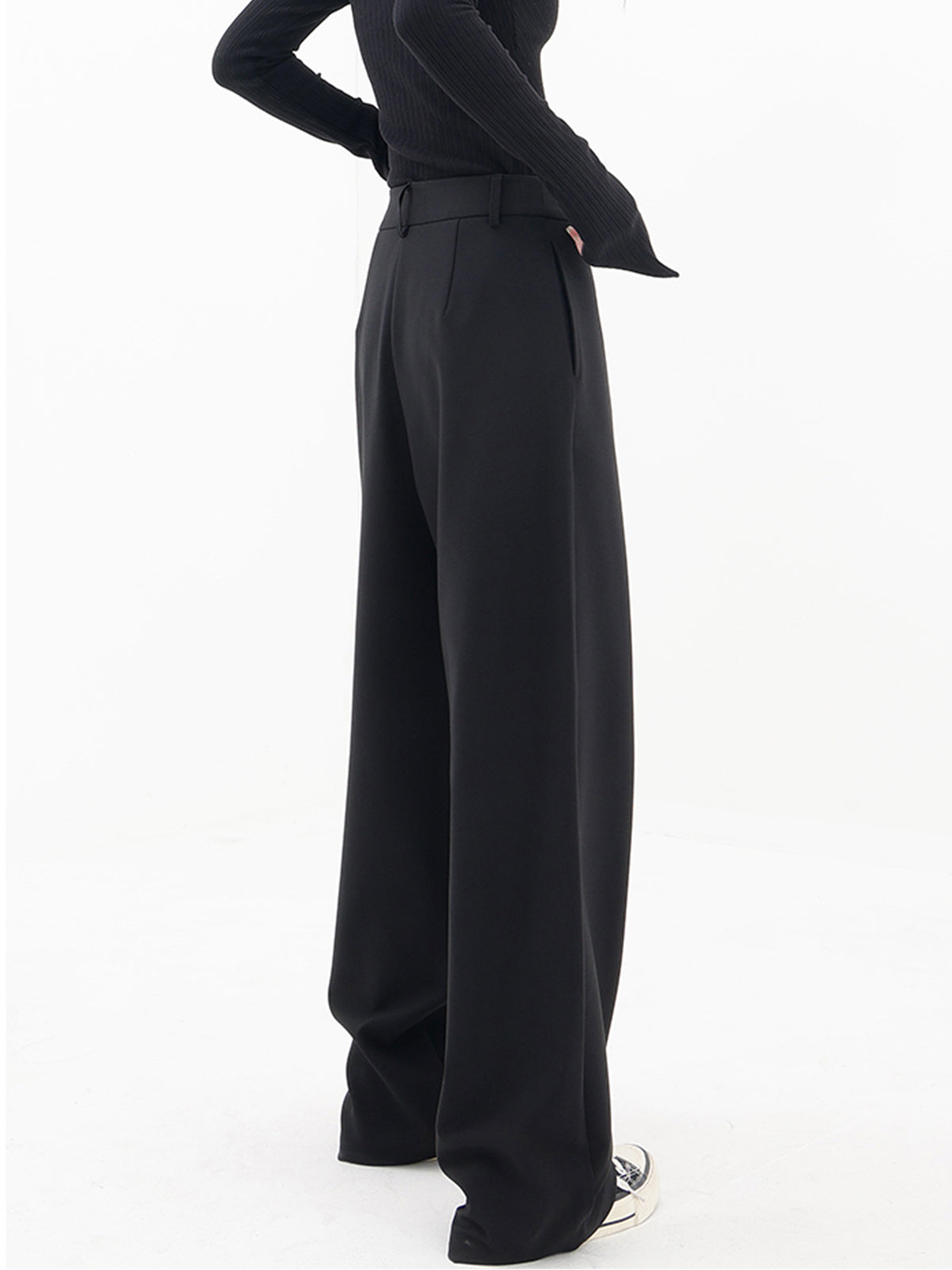 Asymmetric Wide Trousers