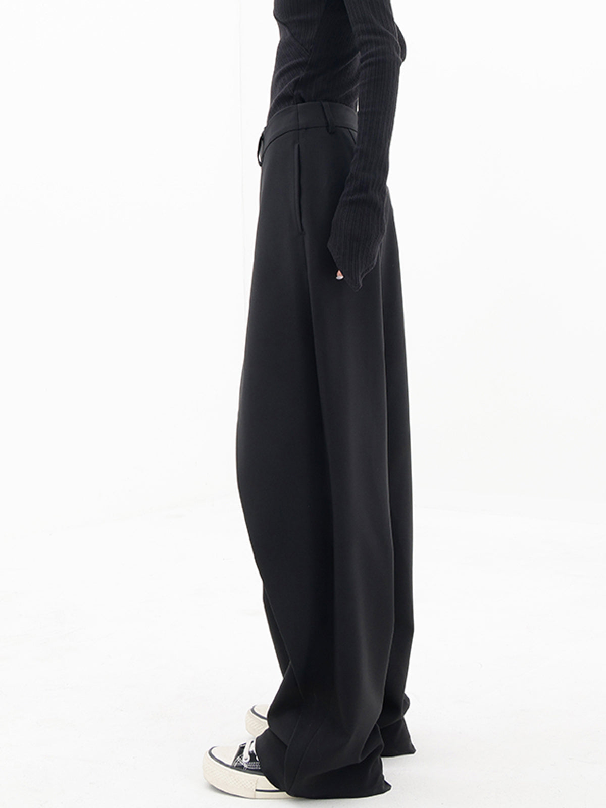 Asymmetric Wide Trousers