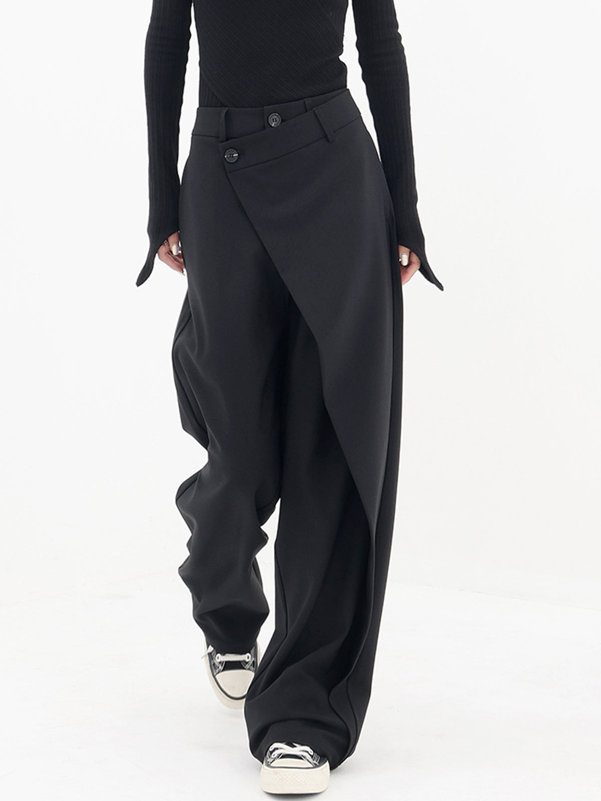 Asymmetric Wide Trousers