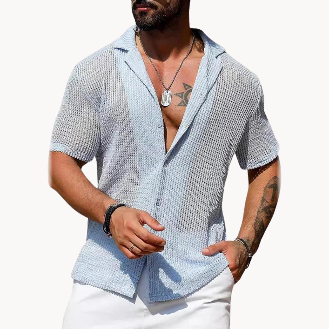 Hollow body knitted shirt