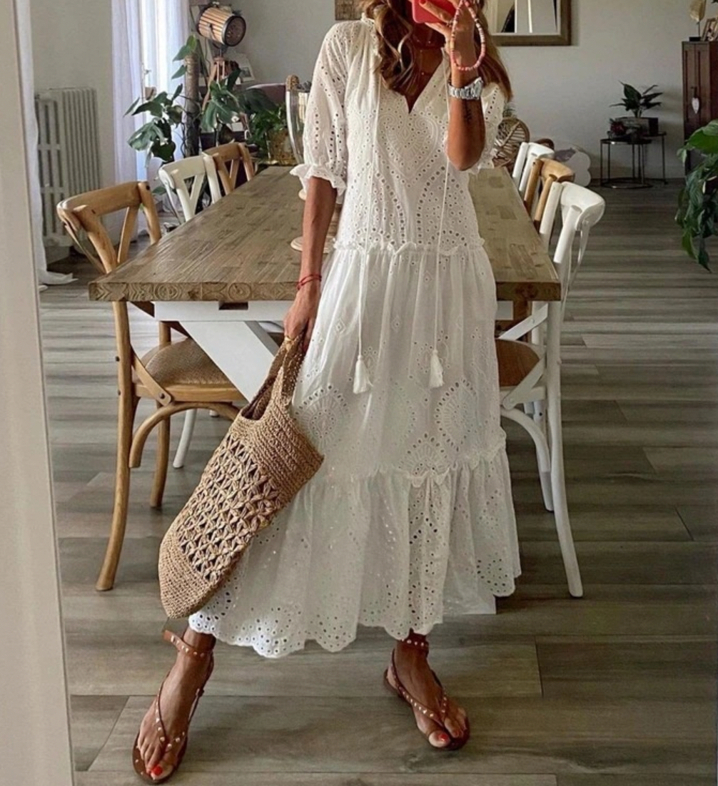 Lace maxi dress