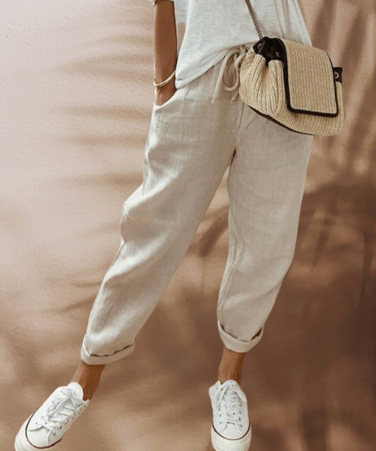 Casual and stylish linen trousers