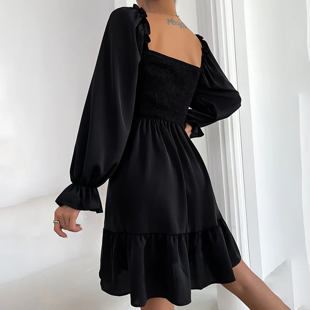 Stylish Dress With Ruffles